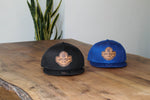 Load image into Gallery viewer, Eddycrest Co. Leather patch - Blue New Era 9Fifty snapback

