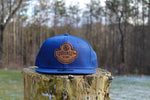 Load image into Gallery viewer, Eddycrest Co. Leather patch - Blue New Era 9Fifty snapback
