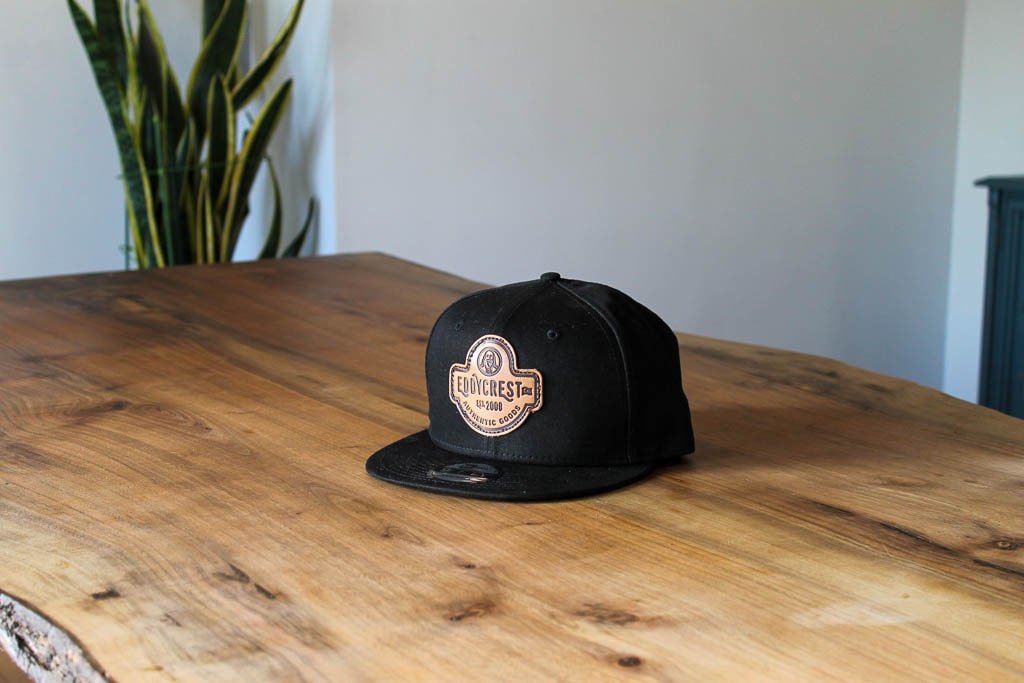 Eddycrest Co. Leather patch - Black New Era 9Fifty snapback - Eddycrest Company