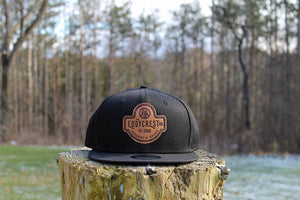 Eddycrest Co. Leather patch - Black New Era 9Fifty snapback - Eddycrest Company